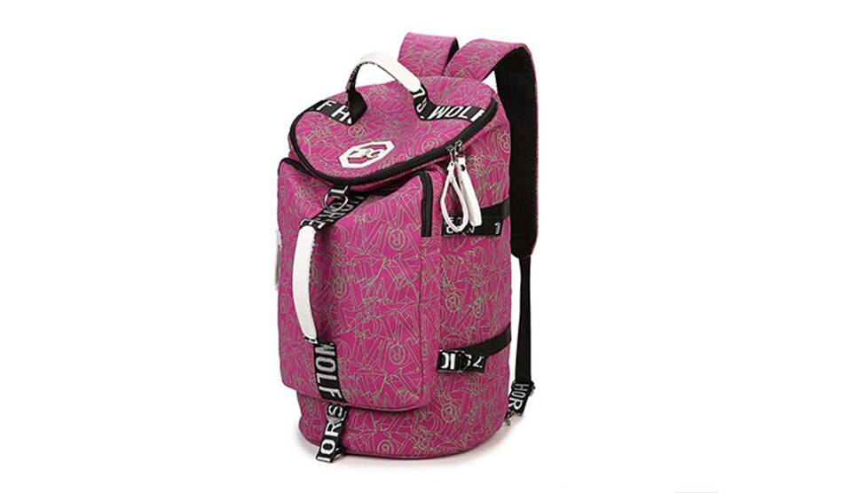 New Waterproof Canvas Gym Backpack Women Men Fitness Multifunction Shoulder Crossbody Bag Fashion Yoga Travel Outdoor Sports Bag