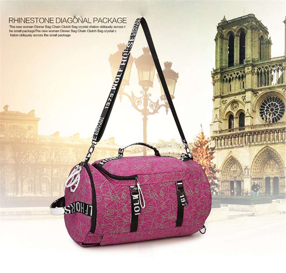 New Waterproof Canvas Gym Backpack Women Men Fitness Multifunction Shoulder Crossbody Bag Fashion Yoga Travel Outdoor Sports Bag