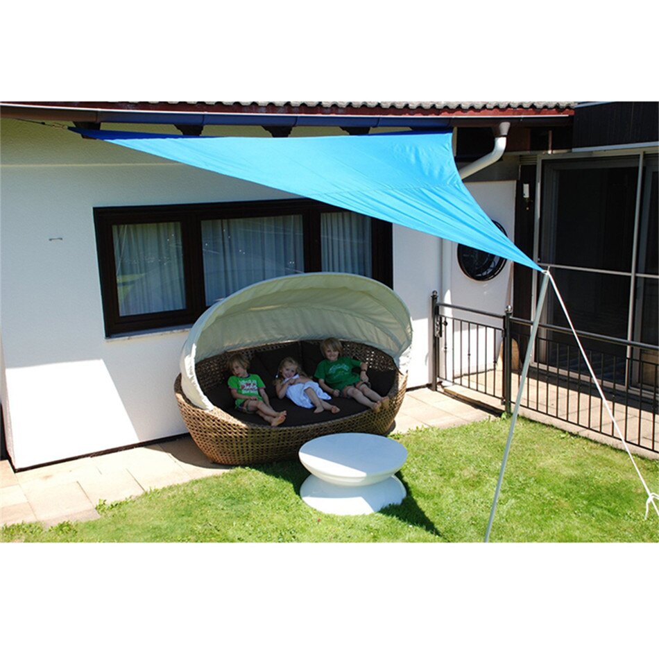 3M/4M/6M Waterproof Sun Shelter Triangle Sun Shade Awning Parasol Shade Sail Outdoor Camp Garden Patio Pool Combination Canopy