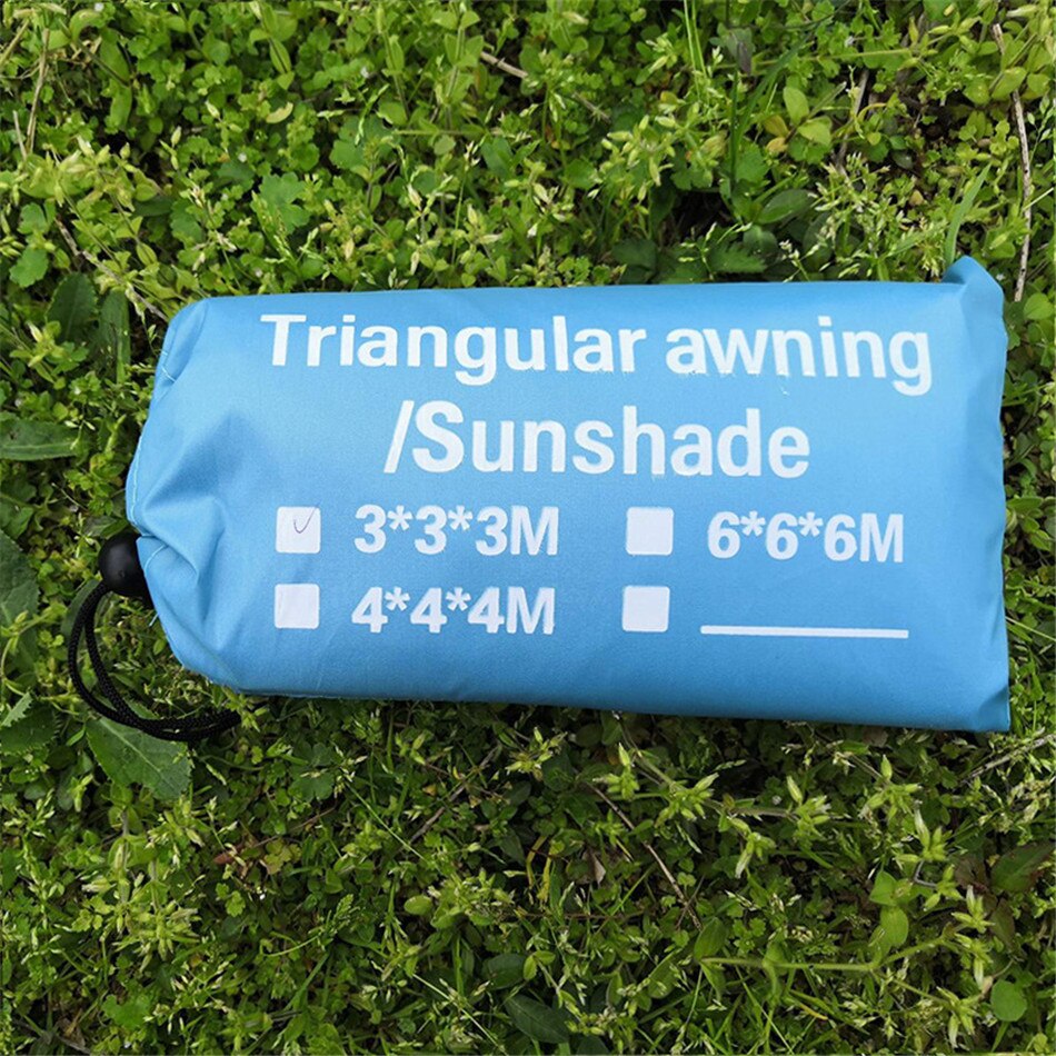 3M/4M/6M Waterproof Sun Shelter Triangle Sun Shade Awning Parasol Shade Sail Outdoor Camp Garden Patio Pool Combination Canopy