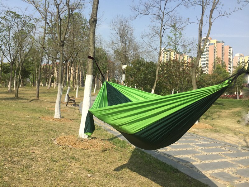 Portable Nylon Parachute Hammock Camping Survival Garden  Hunting Leisure Hamac Travel Double Person Hamak Free shipping