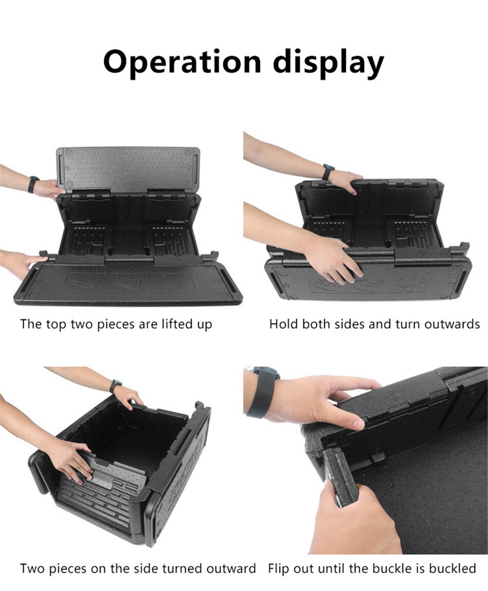 Outdoor Camping Folding Incubator 24LEPP Supermarket Fresh Food Constant Temperature Preservation Box Car Portable Refrigerator