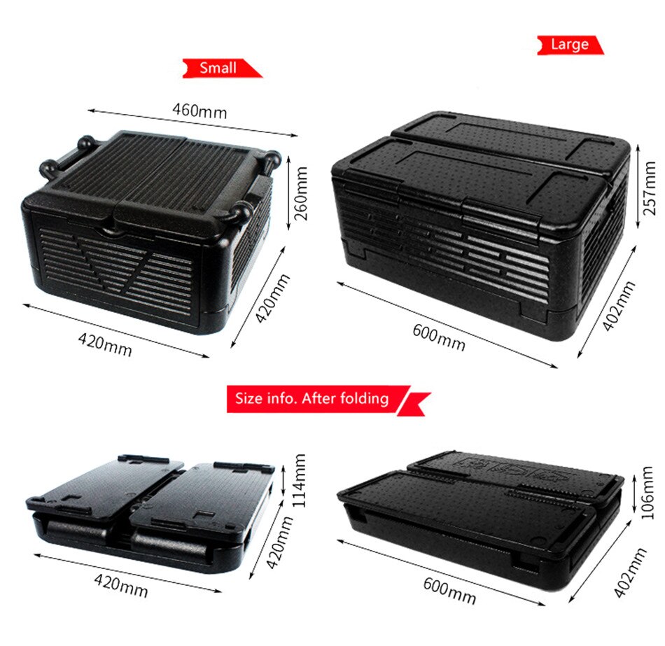 Outdoor Camping Folding Incubator 24LEPP Supermarket Fresh Food Constant Temperature Preservation Box Car Portable Refrigerator