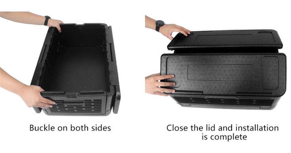 Outdoor Camping Folding Incubator 24LEPP Supermarket Fresh Food Constant Temperature Preservation Box Car Portable Refrigerator