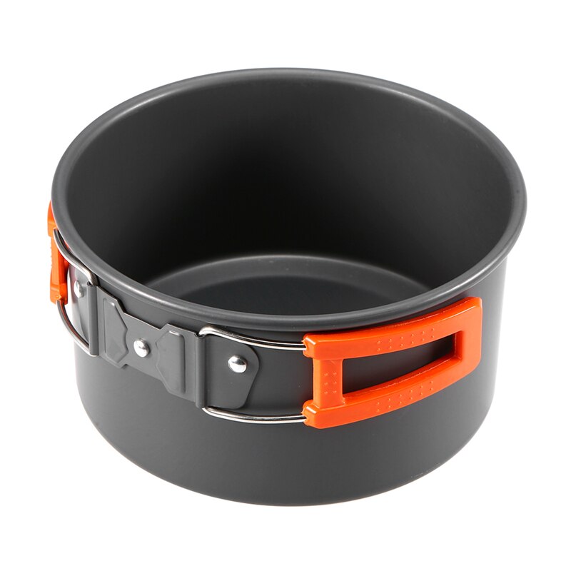 2-3 Persons Camping Utensils Dishes Cookware Set Picnic Tableware Outdoor Mug Cookware with Tableware Kit Travel Tableware Pots