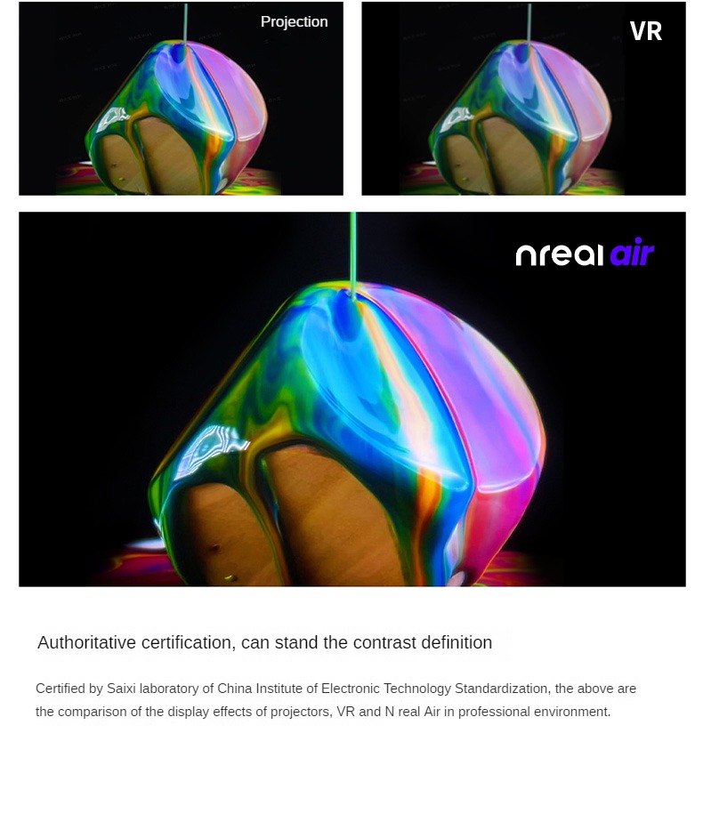 New Nreal Air Smart AR Glasses HD Private Giant Mobile Computer Projection Screen Viewing Portable Game Video Music Sunglasses