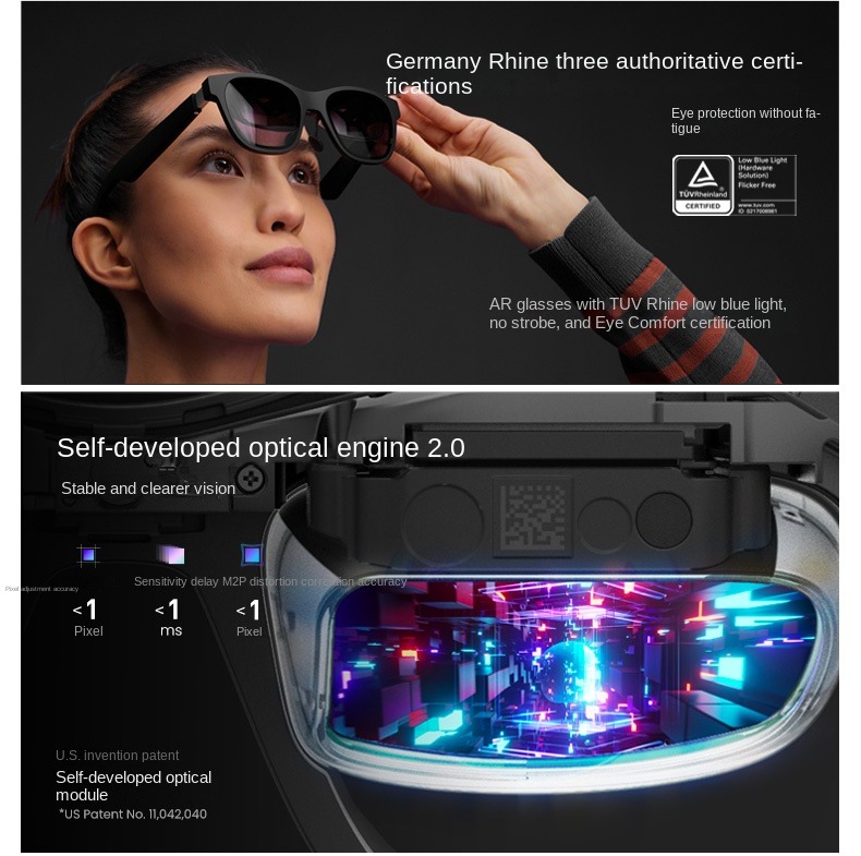 New Nreal Air Smart AR Glasses HD Private Giant Mobile Computer Projection Screen Viewing Portable Game Video Music Sunglasses