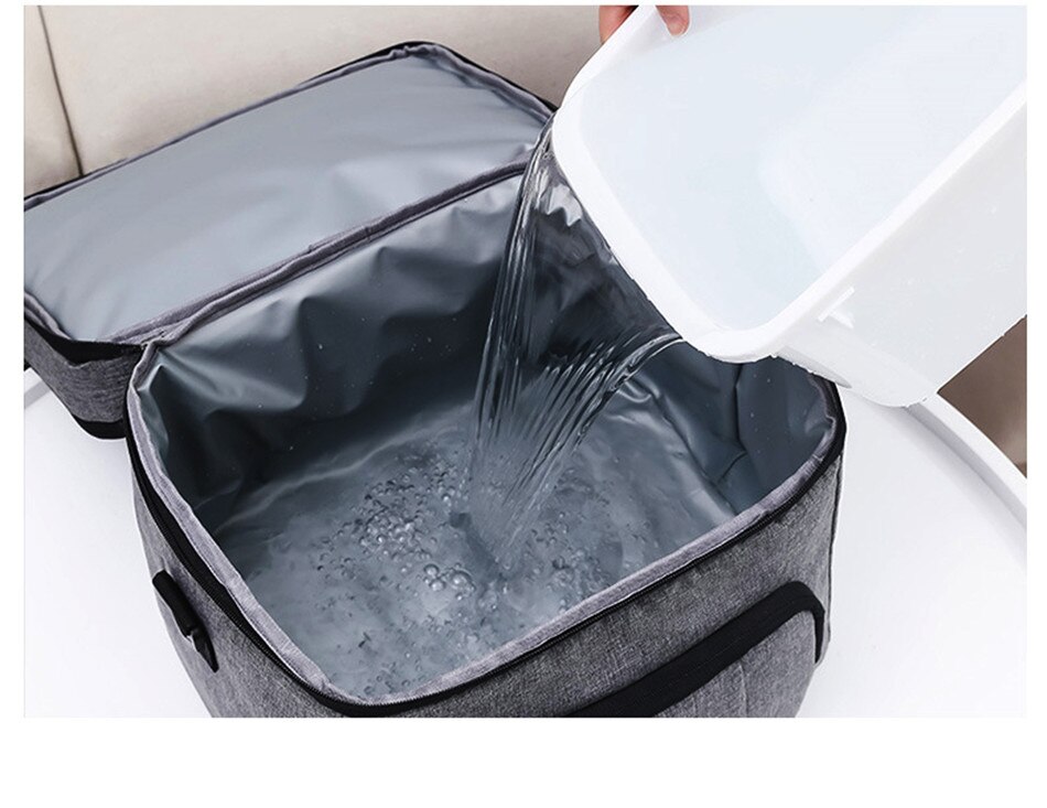 Outdoor Camping Large-Capacity Portable Insulation Bag Portable Fresh-Keeping Cold Ice Bag Food Refrigerated Take-Out Incubator