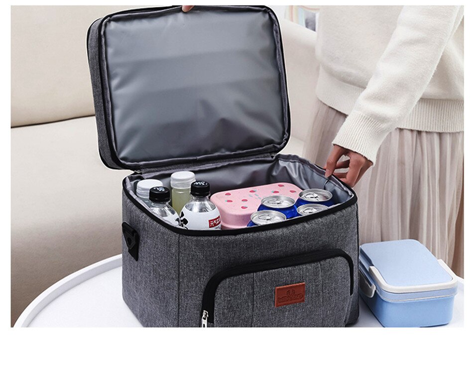 Outdoor Camping Large-Capacity Portable Insulation Bag Portable Fresh-Keeping Cold Ice Bag Food Refrigerated Take-Out Incubator