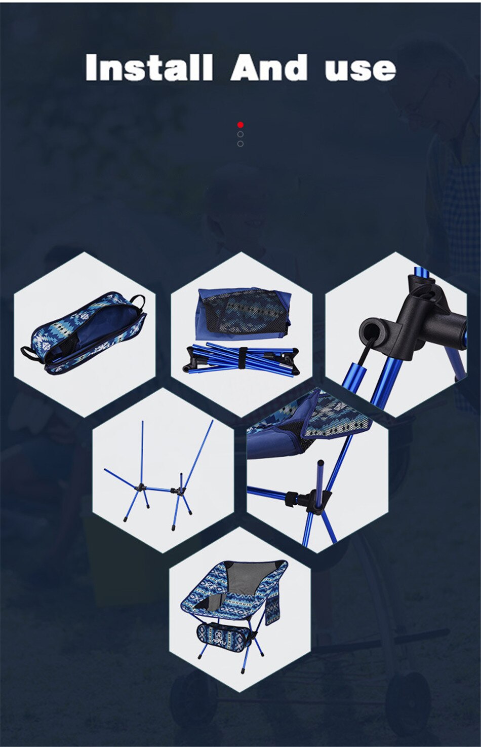 Outdoor Camping Portable Folding Camouflage Moon Chair Ultra Light Aluminum Alloy Outing Camping Fishing Back Chair Beach Chair