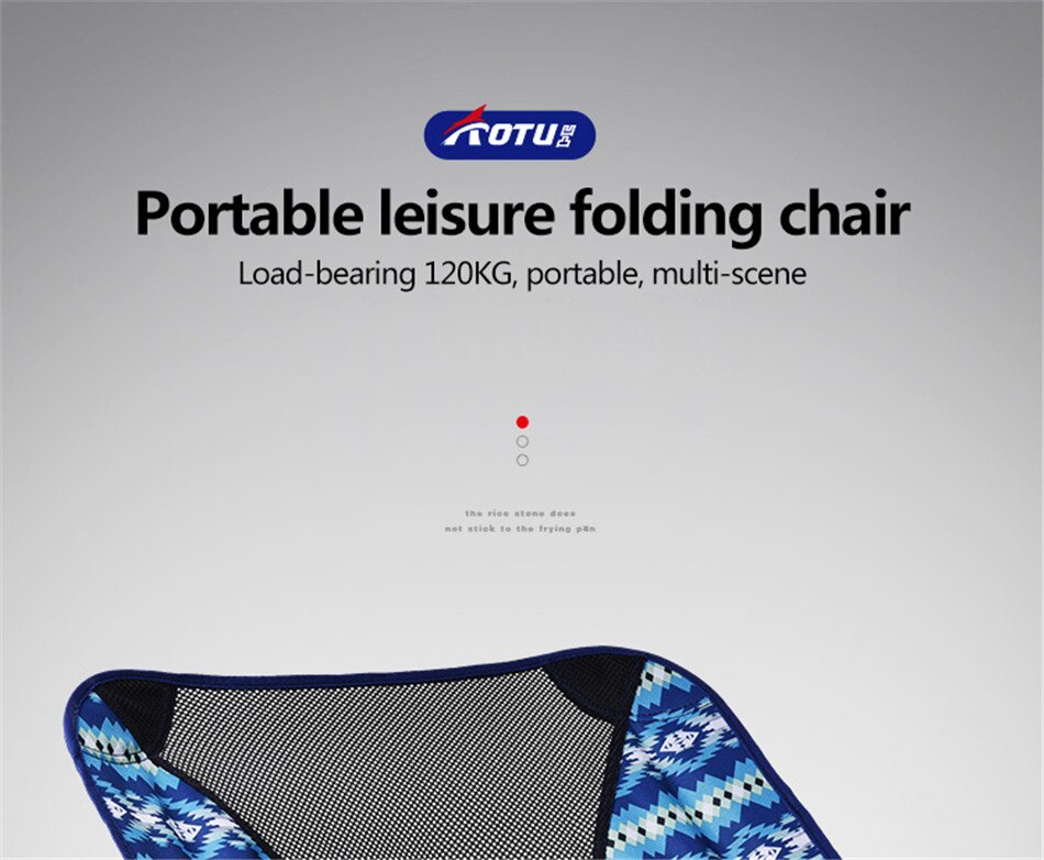 Outdoor Camping Portable Folding Camouflage Moon Chair Ultra Light Aluminum Alloy Outing Camping Fishing Back Chair Beach Chair