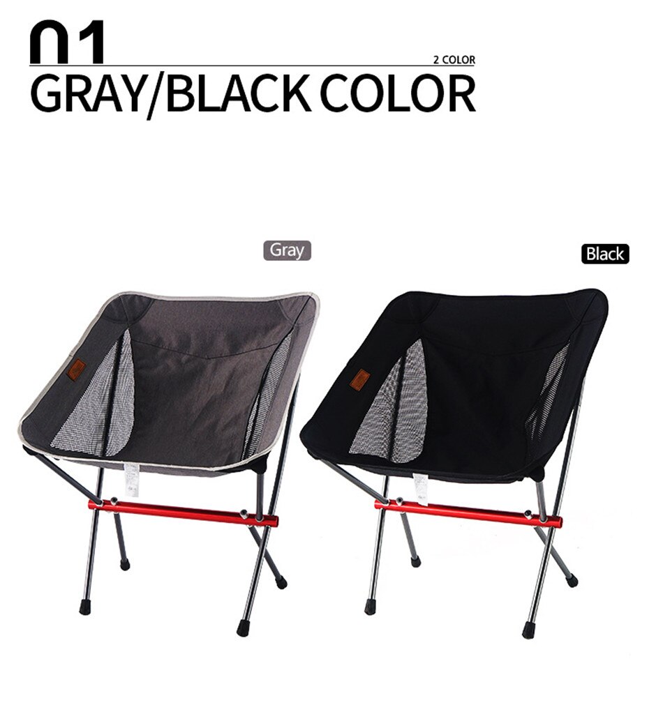 Outdoor Camping Convenient Aluminum Alloy Chair Camping Fishing Folding Moon Chair Travel Picnic Leisure Beach Director Chair