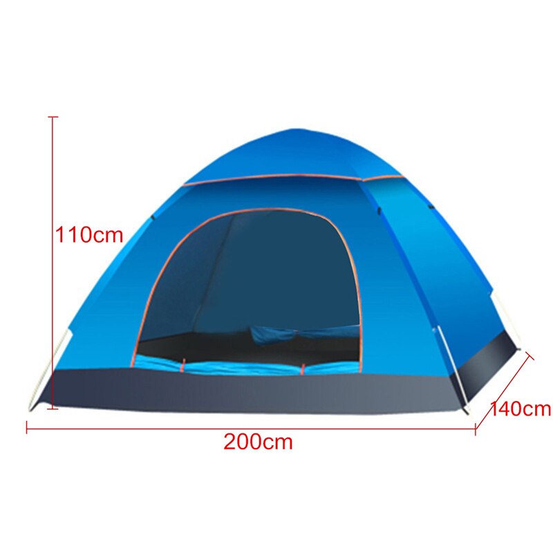 Outdoor Portable Waterproof Camping Tent Anti-UV 2 Person Ultralight Folding Tent Instant Popup Hiking Travel Awning Sunshelter