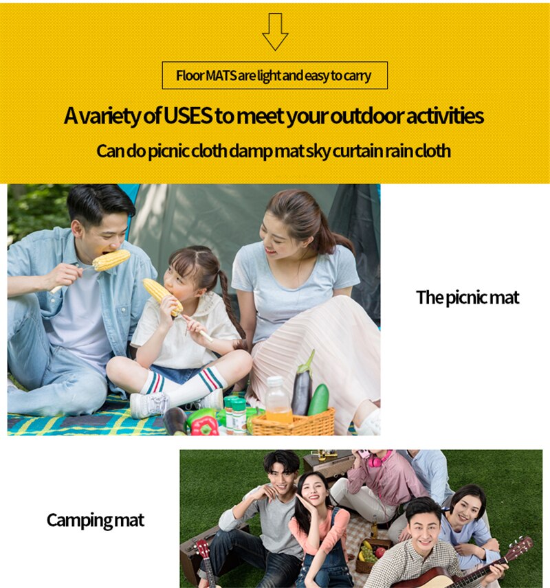 Sandless Beach Mat Hiking Camping Picnic Outdoor Portable Mat Pocket Ultralight Waterproof Travel Folding Tent Ground Mattress