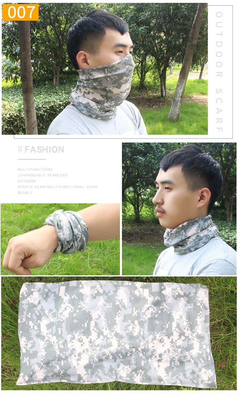 Multifunctional Sports Headwear Headband Bandana Balaclava Face Cover Scarf Sweatband Hairband for Cycling Yoga Camping Hiking