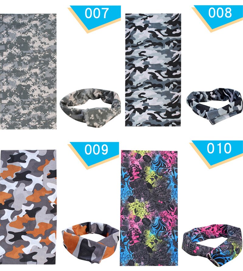 Multifunctional Sports Headwear Headband Bandana Balaclava Face Cover Scarf Sweatband Hairband for Cycling Yoga Camping Hiking