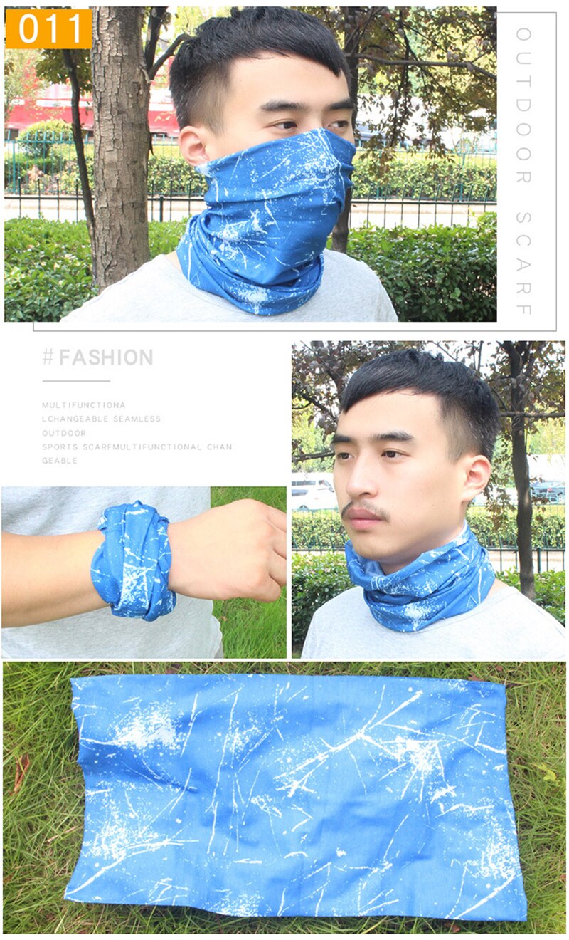 Multifunctional Sports Headwear Headband Bandana Balaclava Face Cover Scarf Sweatband Hairband for Cycling Yoga Camping Hiking