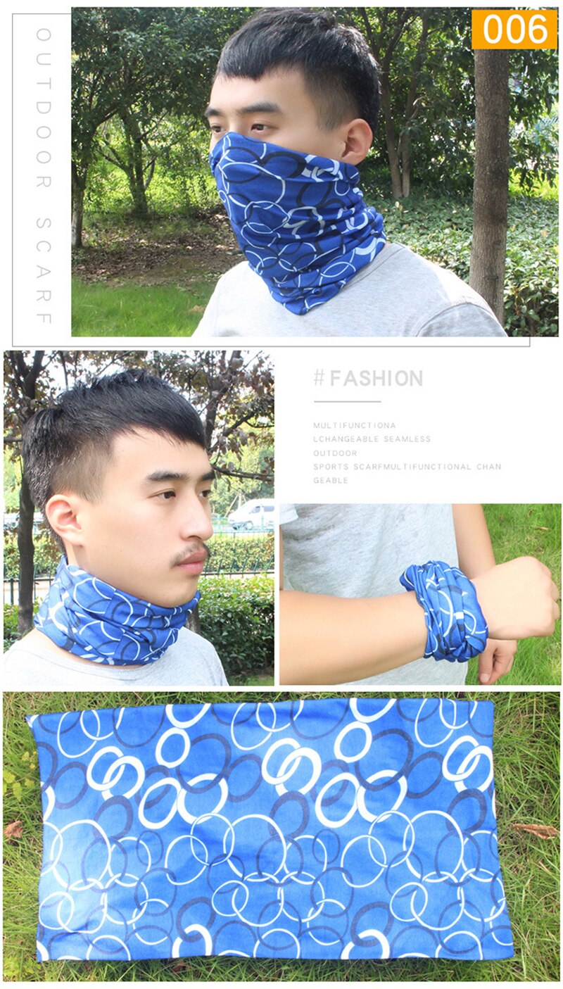 Multifunctional Sports Headwear Headband Bandana Balaclava Face Cover Scarf Sweatband Hairband for Cycling Yoga Camping Hiking