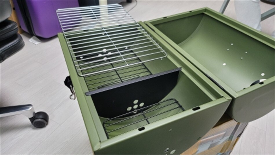 Portable Outdoor Barbecue Grill Household Small Barbecue Skewers Thickened Carbon Grill Camping Picnic Suitable For 3-5 People