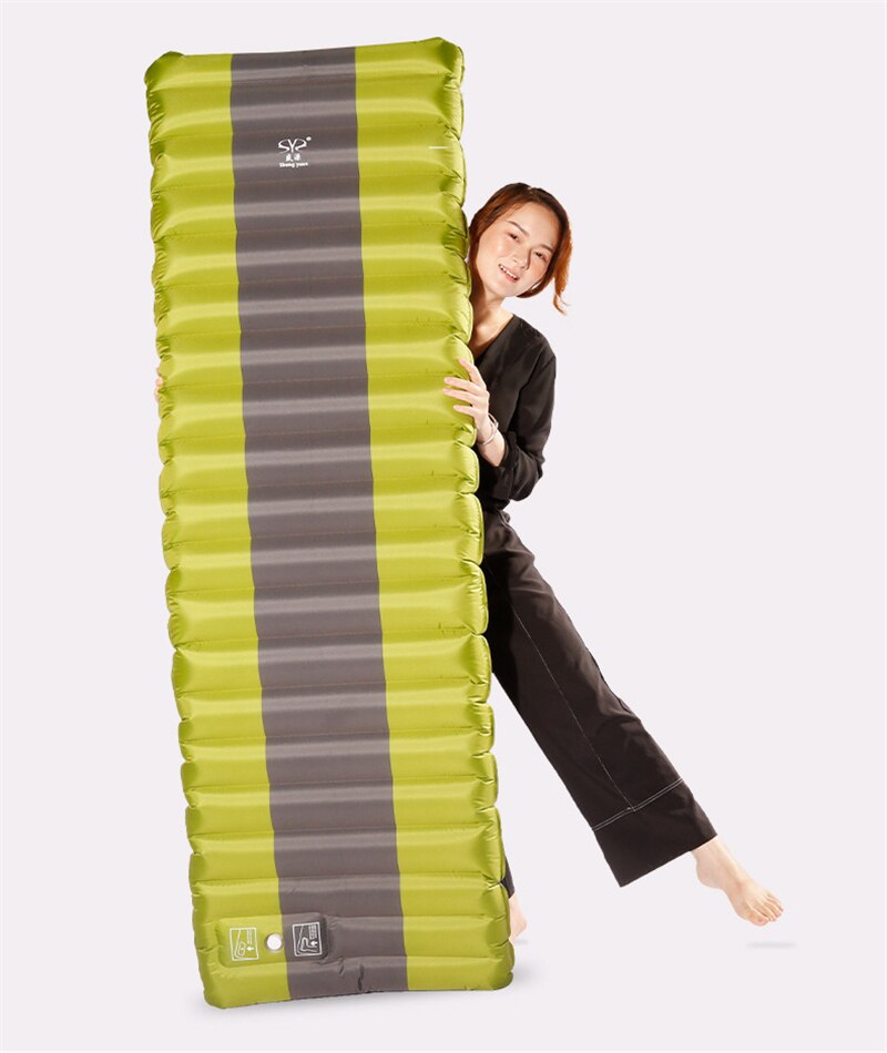 Outdoor Camping Inflatable Cushion Sleeping Bed Beach Picnic Travel Thick Waterproof Ultralight Portable Air Mattress Tent Mats
