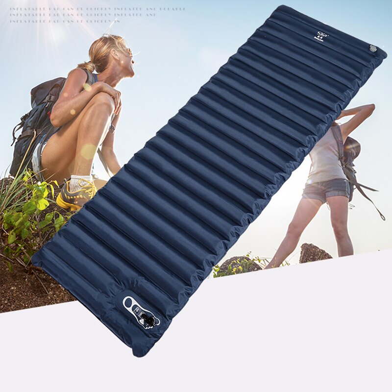 Outdoor Camping Inflatable Cushion Sleeping Bed Beach Picnic Travel Thick Waterproof Ultralight Portable Air Mattress Tent Mats