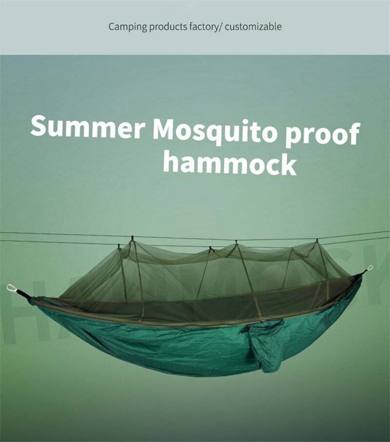 Mosquito Resistant Portable Hanging Tent Top Quality Outdoor Camping Garden Hammock 1-2 Person Insect Net Strength Sleep Swing