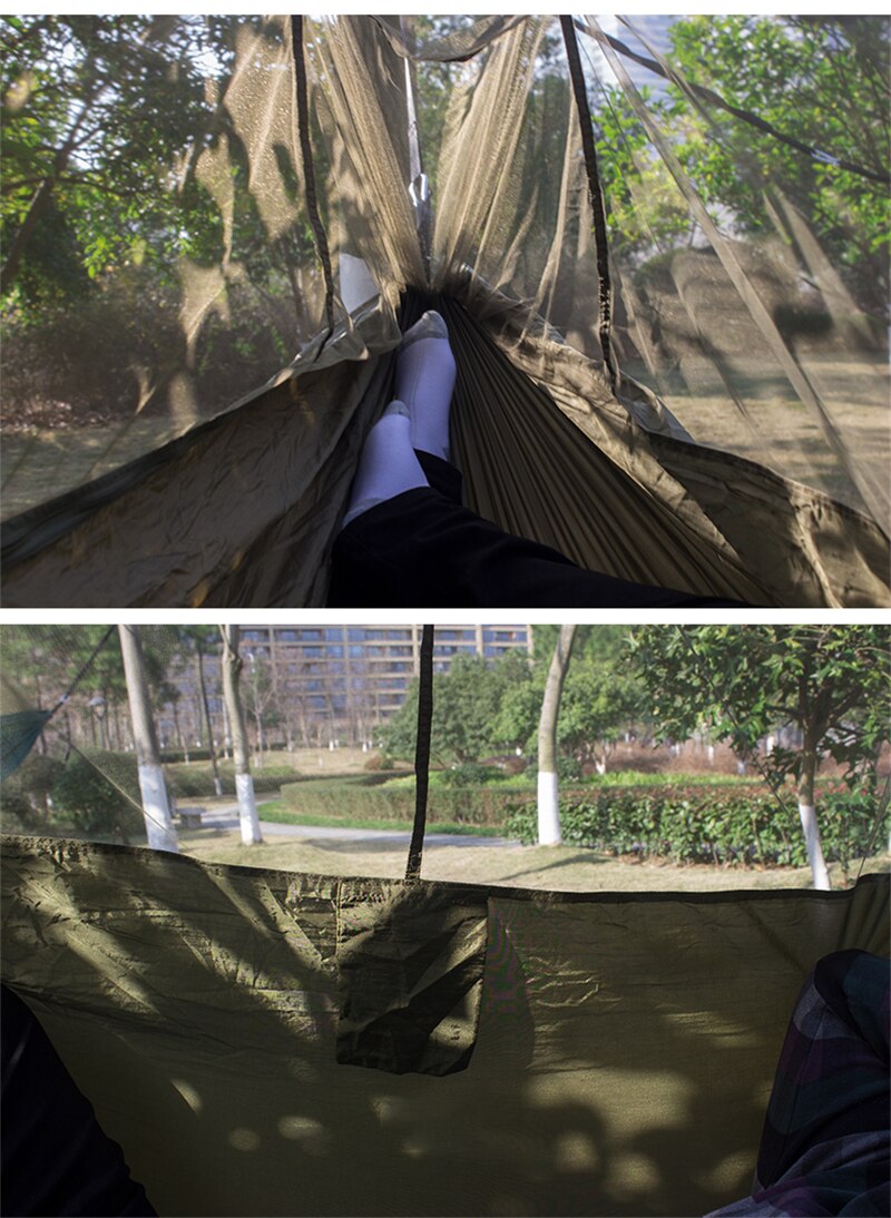 Mosquito Resistant Portable Hanging Tent Top Quality Outdoor Camping Garden Hammock 1-2 Person Insect Net Strength Sleep Swing