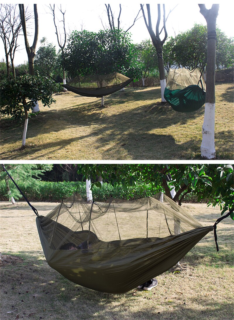 Mosquito Resistant Portable Hanging Tent Top Quality Outdoor Camping Garden Hammock 1-2 Person Insect Net Strength Sleep Swing