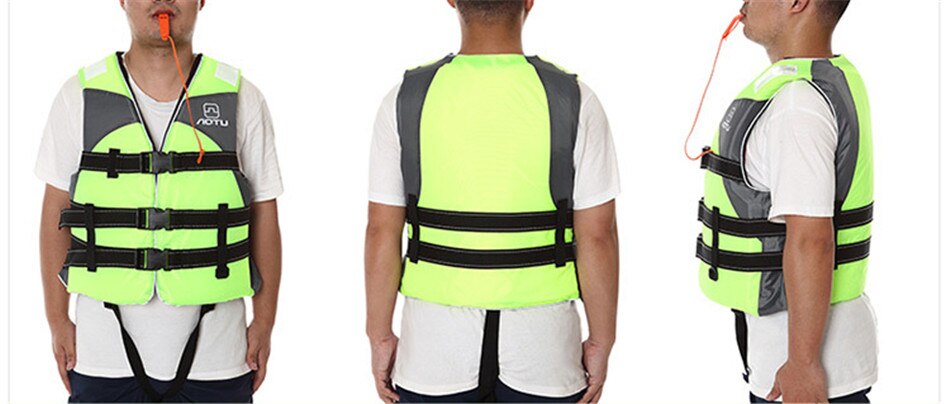 Outdoor High Buoyancy Adult Swimming Life Jacket Portable Rafting Snorkeling Vest Swimsuit Camping Fishing Safety Survival Vest