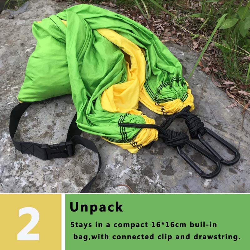 Ultralight Nylon Parachute Hammock Camping Survival Garden  Hunting Leisure Hamac Travel Double Person Hamak Free shipping