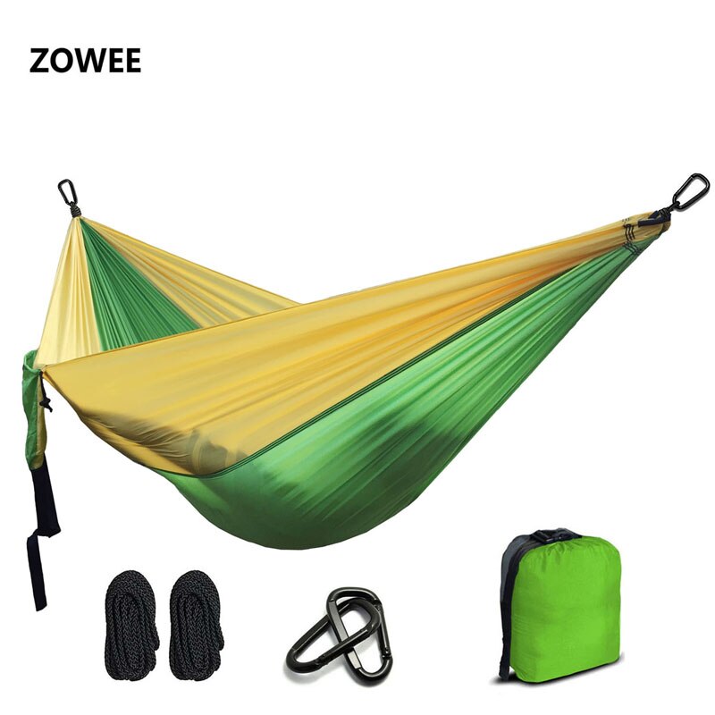 Ultralight Nylon Parachute Hammock Camping Survival Garden  Hunting Leisure Hamac Travel Double Person Hamak Free shipping