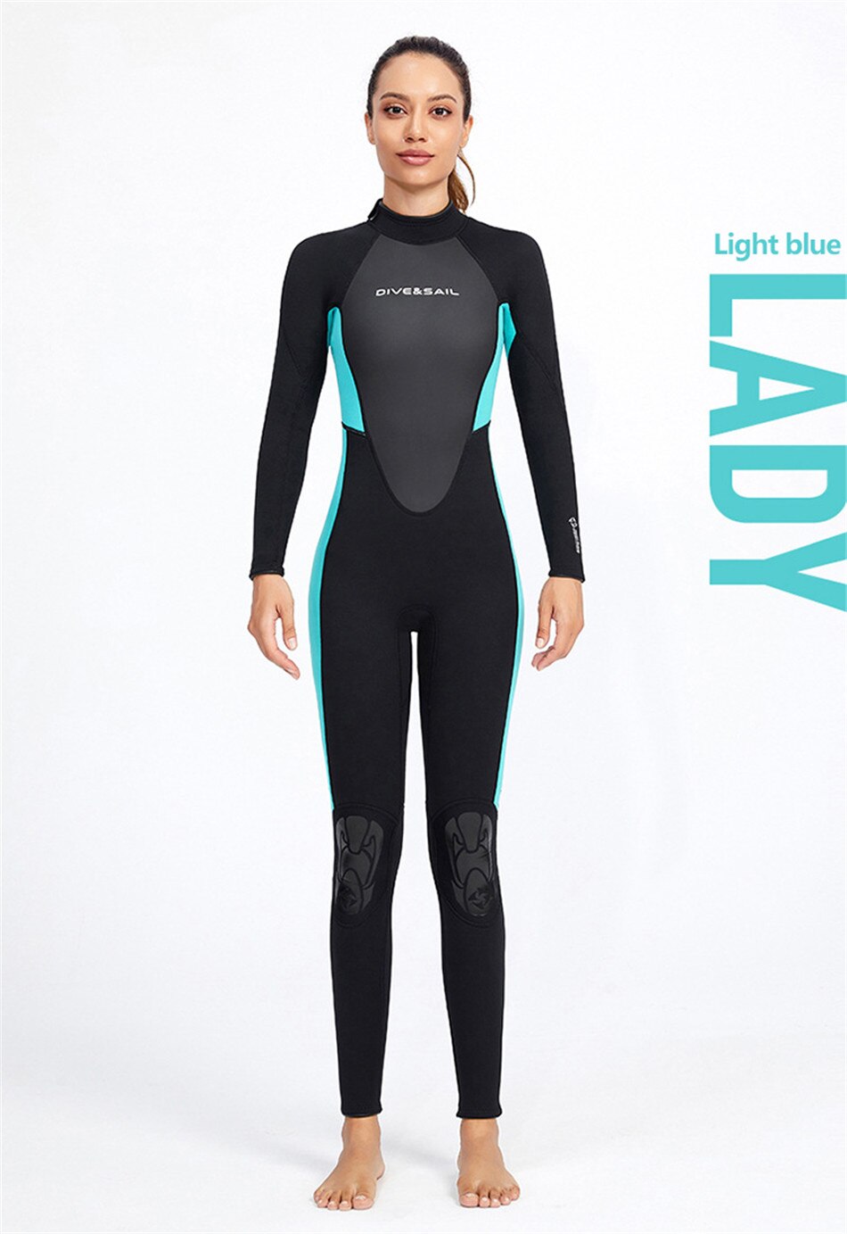 3MM Neoprene Thickened Warmth And Sunscreen Wetsuit One-Piece Long-Sleeved Wetsuit Water Surfing Snorkeling Swimming Swimsuit