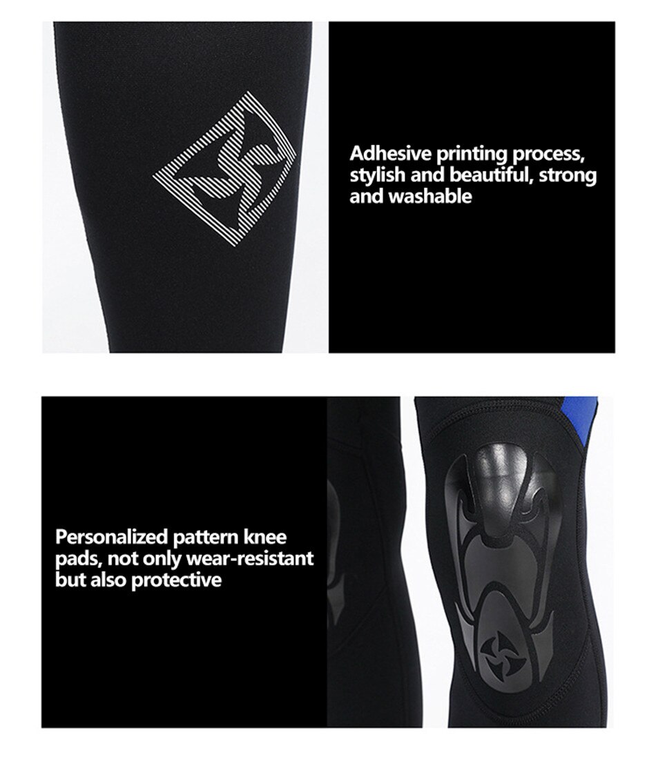 3MM Neoprene Thickened Warmth And Sunscreen Wetsuit One-Piece Long-Sleeved Wetsuit Water Surfing Snorkeling Swimming Swimsuit