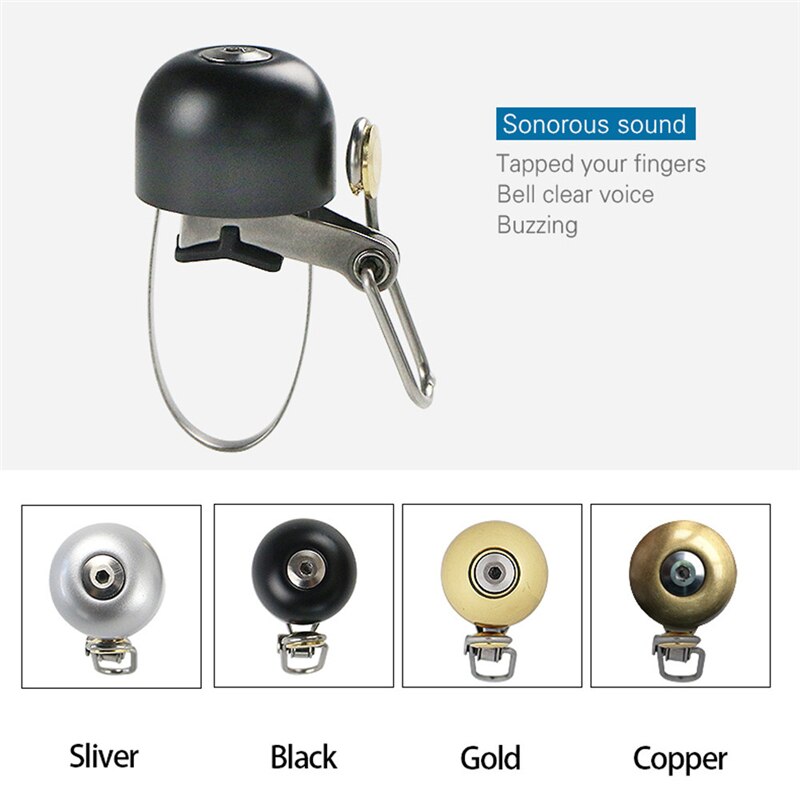 Retro Classical Bicycle Bell Clear Loud Sound MTB Road Bike Folding Handlebar Bell Copper Ring Horn Safety Bicycle Accessories