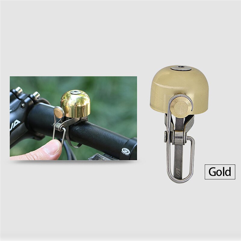 Retro Classical Bicycle Bell Clear Loud Sound MTB Road Bike Folding Handlebar Bell Copper Ring Horn Safety Bicycle Accessories
