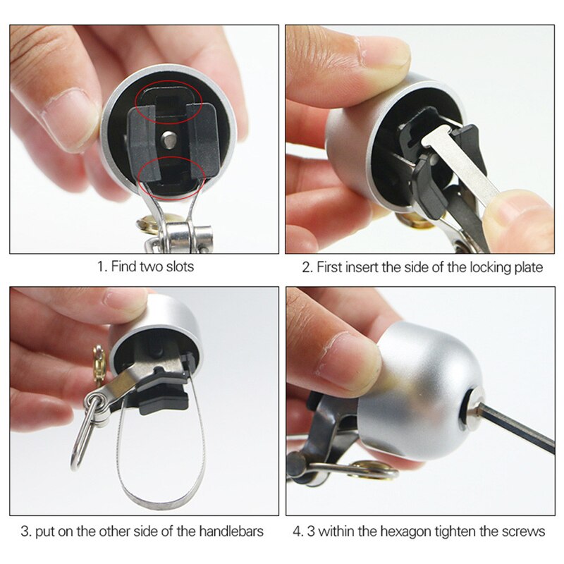 Retro Classical Bicycle Bell Clear Loud Sound MTB Road Bike Folding Handlebar Bell Copper Ring Horn Safety Bicycle Accessories