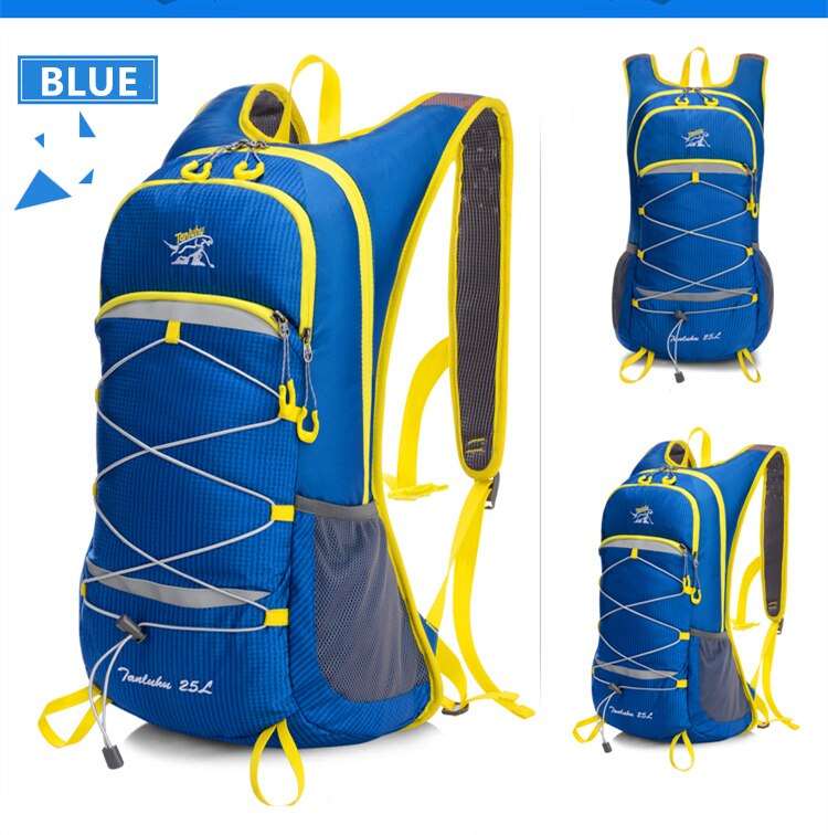 Unisex 25L Outdoor Climbing Hiking Backpack Nylon Waterproof Breathable Vest Marathon Running Cycling Backpack Riding Travel Bag