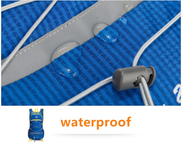 Unisex 25L Outdoor Climbing Hiking Backpack Nylon Waterproof Breathable Vest Marathon Running Cycling Backpack Riding Travel Bag