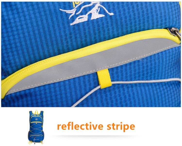 Unisex 25L Outdoor Climbing Hiking Backpack Nylon Waterproof Breathable Vest Marathon Running Cycling Backpack Riding Travel Bag