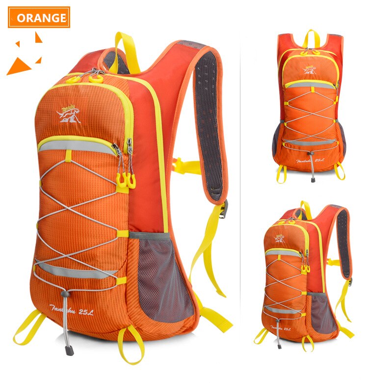 Unisex 25L Outdoor Climbing Hiking Backpack Nylon Waterproof Breathable Vest Marathon Running Cycling Backpack Riding Travel Bag