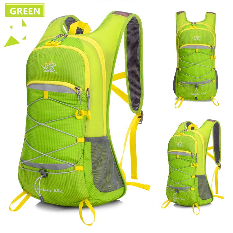 Unisex 25L Outdoor Climbing Hiking Backpack Nylon Waterproof Breathable Vest Marathon Running Cycling Backpack Riding Travel Bag