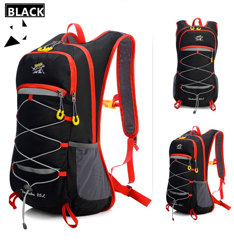 Unisex 25L Outdoor Climbing Hiking Backpack Nylon Waterproof Breathable Vest Marathon Running Cycling Backpack Riding Travel Bag