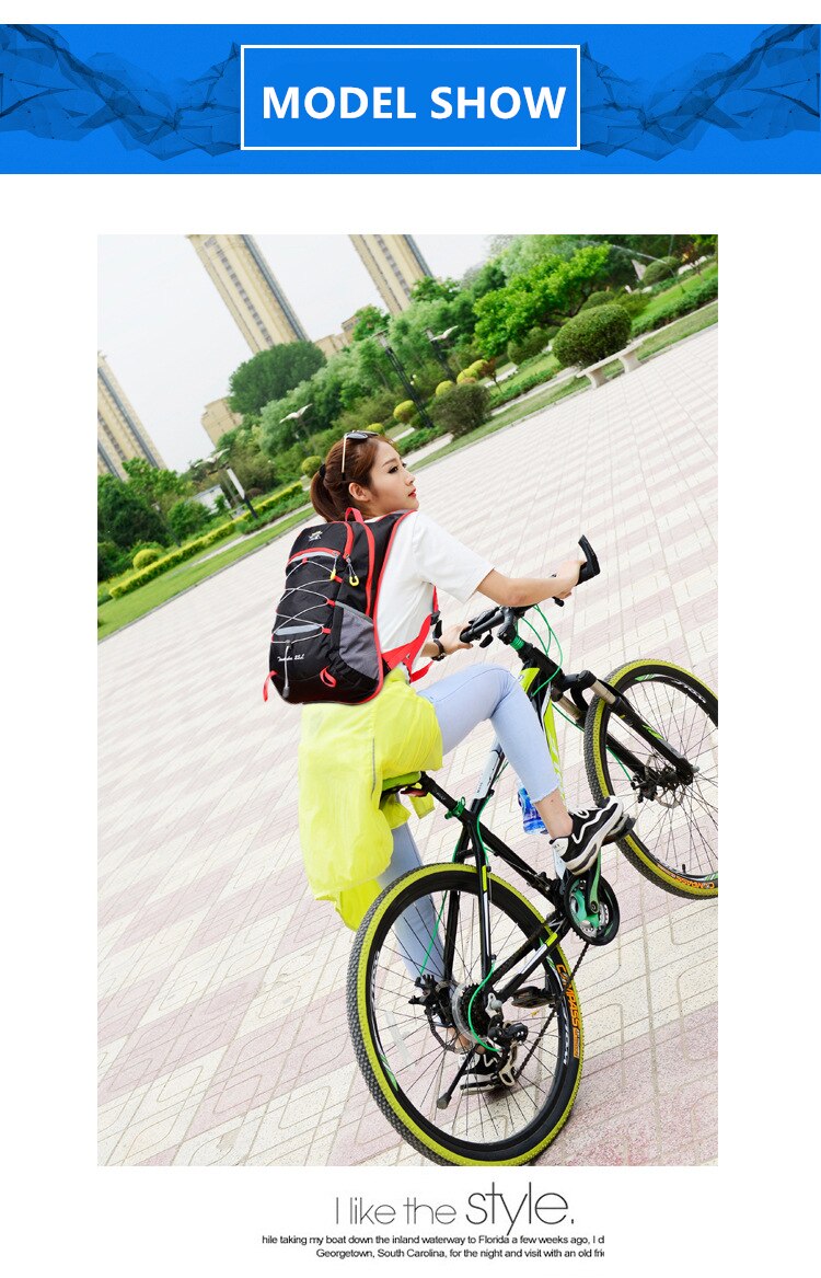 Unisex 25L Outdoor Climbing Hiking Backpack Nylon Waterproof Breathable Vest Marathon Running Cycling Backpack Riding Travel Bag