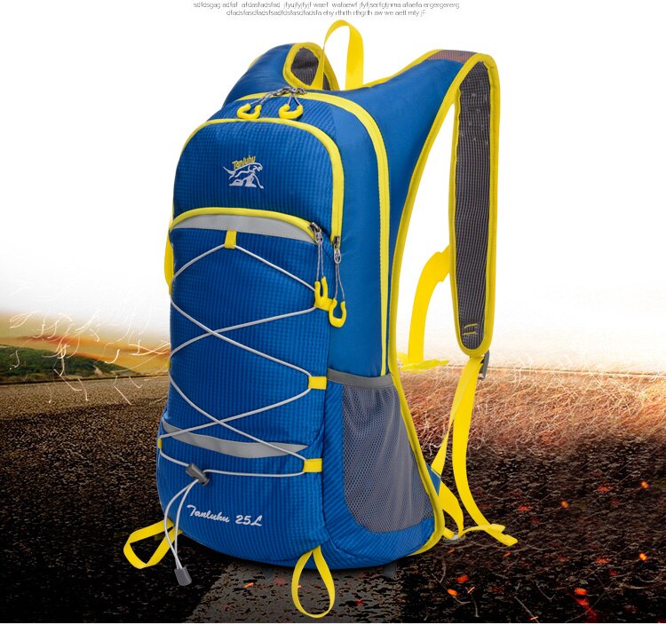 Unisex 25L Outdoor Climbing Hiking Backpack Nylon Waterproof Breathable Vest Marathon Running Cycling Backpack Riding Travel Bag