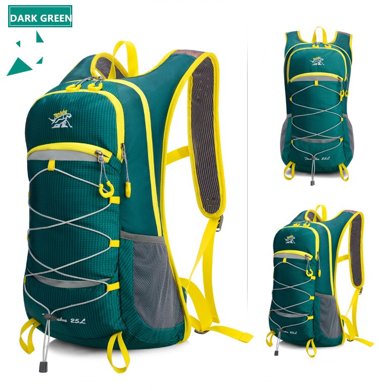 Unisex 25L Outdoor Climbing Hiking Backpack Nylon Waterproof Breathable Vest Marathon Running Cycling Backpack Riding Travel Bag