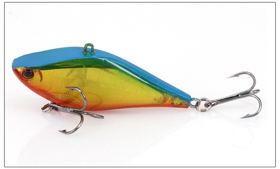 4PCS VIB Fishing Lures 6.5cm 9.8g Sinking Artificial Hard Bait Crankbait Vibration Wobblers Plastic VIB Hard Lure Fishing Tools