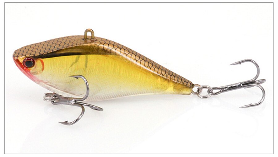 4PCS VIB Fishing Lures 6.5cm 9.8g Sinking Artificial Hard Bait Crankbait Vibration Wobblers Plastic VIB Hard Lure Fishing Tools