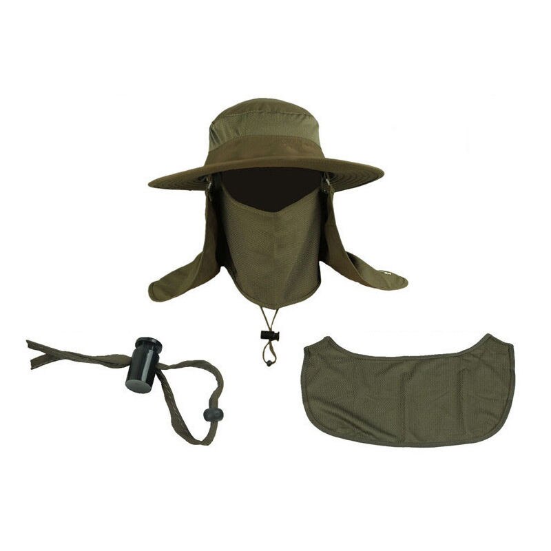 Outdoor Sunscreen Fishing Cap Suns Anti UV Protection Face Caps Waterproof Big Bucket Hats with Wide Brim Summer Fisherman Cap