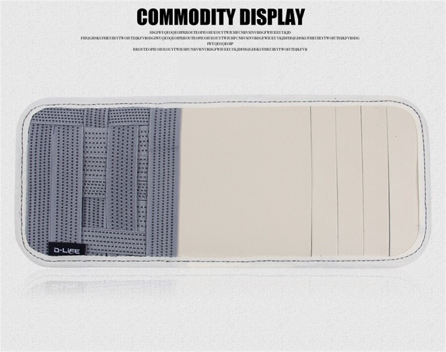 Multifunctional Car Sun Visor Car CD Glasses Fuel Card Mobile Phone Storage Bags Car Cab Co-pilot Interior Decoration Travel Bag