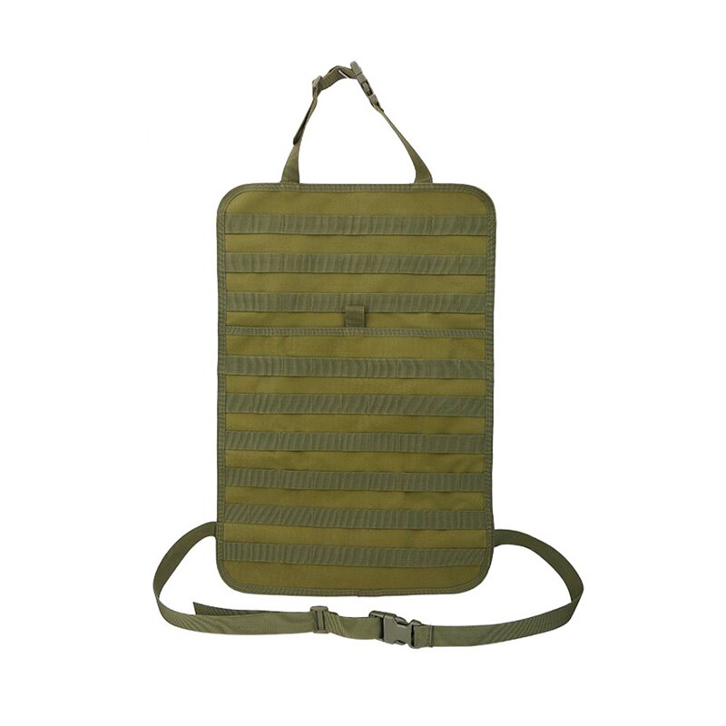 Tactical Molle System Car Seat Back Organizer Pocket Storage Vehicle Panel Camping Travel Car Seat Cover Protector Universal Fit